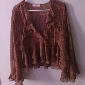 Cheetah Print blouse